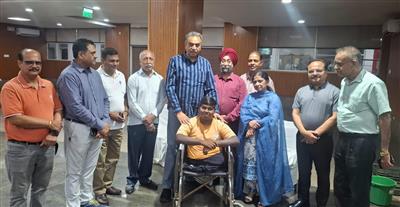 दिव्यांग सन्नी द्वारा रक्तदान करना हम सभी के लिए एक प्रेरणा है : संजय टंडन