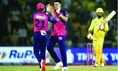 IPL 2025 : राजस्थान रॉयल्स ने चेन्नई सुपर किंग्स को छह विकेट से हराया