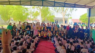 मैरिट प्राप्त विद्यार्थियों को ट्रस्ट ने किया सम्मानित