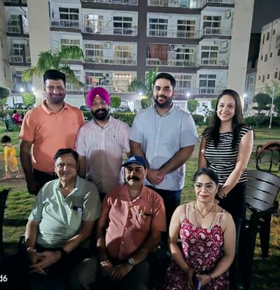 वैस्टर्न टावर्स सोसाइटी सेक्टर 126 ग्रेटर मोहाली के निवासियों की आज सोसाइटी पार्क में अहम बैठक।