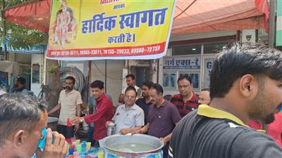 गर्मी में राहगीरों की प्यास बुझाना सबसे बड़ा पुण्य: मनीष गुप्ता