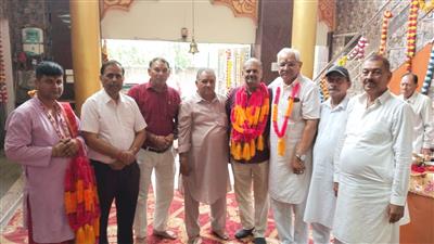 श्री परशुराम मंदिर में पांचवा स्थापना दिवस पर कीर्तन और भंडारे का आयोजन किया गया