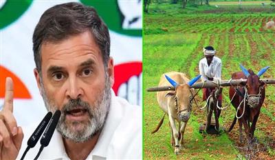 किसानों के मुद्दे को लेकर राहुल गांधी ने केंद्र सरकार पर बोला हमला