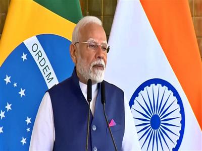 भारत और ब्राजील ने द्विपक्षीय व्यापार को 20 बिलियन डॉलर तक बढ़ाने का महत्वाकांक्षी लक्ष्य किया निर्धारित : पीएम मोदी