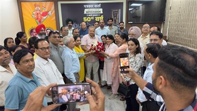 शिक्षा स्थायी समिति के चेयरमैन  बनाए जाने पर जतिंदर पाल मल्होत्रा को रेवा ने दी बधाई