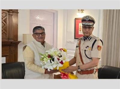 नव नियुक्त DGP डॉ. सागर प्रीत हुड्डा ने की प्रशासक गुलाब चंद कटारिया से मुलाकात