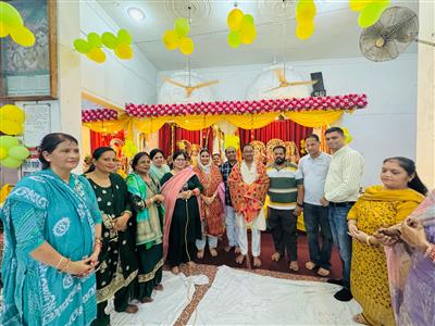 प्राचीन शिव अंगारिया वाला मंदिर में महिलाओं ने मनाया हरियाली तीज उत्सव