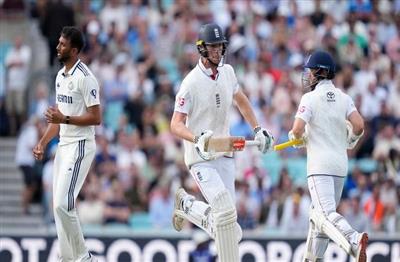 IND vs ENG 5th Test Day 4 : भारत को दूसरी सफलता, बेन डकेट अर्धशतक लगाकर आउट हुए