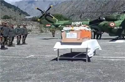 देश के लिए कुर्बान हुए जवान अरुण कुमार की पार्थिव देह पहुंची लाहौल