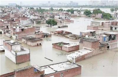 हरियाणा के इस जिले में बाढ़ से हालात बदतर, एक मंजिल पानी में डूबे मकान, 20,000 से अधिक लोग बेघर