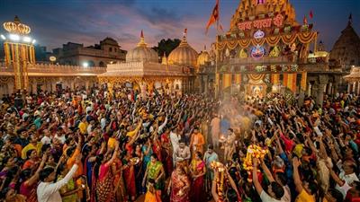 चैत्र रामनवमी पर महाकालेश्वर मंदिर में उमड़ी आस्था की अविरल धारा