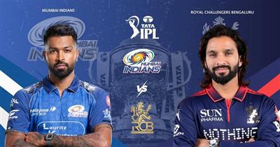 IPL 2026, MI vs RCB: ਆਪਣੇ ਗੜ੍ਹ ’ਚ ਬੈਂਗਲੁਰੂ ਵਿਰੁੱਧ ਜਿੱਤ ਦੀ ਰਾਹ ’ਤੇ ਪਰਤਣ ਉਤਰੇਗੀ ਮੁੰਬਈ