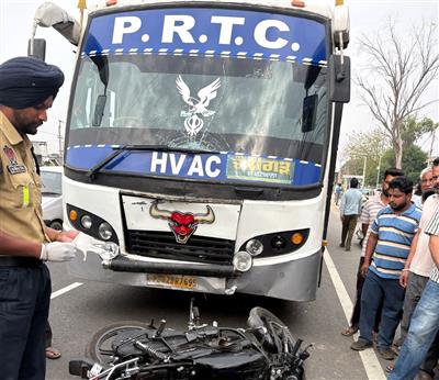 ਬਠਿੰਡਾ-ਚੰਡੀਗੜ੍ਹ ਨੈਸ਼ਨਲ ਹਾਈਵੇ 'ਤੇ ਵੱਡਾ ਹਾਦਸਾ, ਪੀਆਰਟੀਸੀ ਬੱਸ ਦੀ ਜ਼ੋਰਦਾਰ ਟੱਕਰ, 1 ਦੀ ਮੌਤ