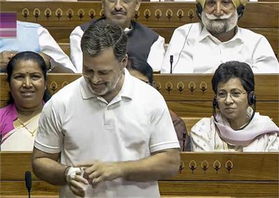 'PM ਤੇ ਮੇਰੇ ਕੋਲ ਪਤਨੀ ਵਾਲਾ ਮੁੱਦਾ ਨਹੀਂ ਹੈ...', ਲੋਕ ਸਭਾ 'ਚ ਰਾਹੁਲ ਵਲੋਂ ਅਜਿਹਾ ਬੋਲਦੇ ਹੀ ਲੱਗੇ ਠਹਾਕੇ