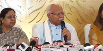 ਜਲੰਧਰ ਪਹੁੰਚੇ ਕੇਂਦਰੀ ਮੰਤਰੀ ਮਨੋਹਰ ਲਾਲ ਖੱਟੜ, ਮਹਿਲਾ ਰਾਖਵਾਂਕਰਨ ਦੇ ਮੁੱਦੇ 'ਤੇ ਘੇਰੀ ਕਾਂਗਰਸ