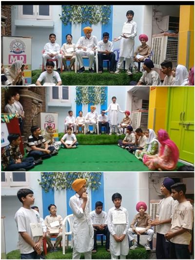 ਸੁਨਾਮ ਦੇ ਐਮ. ਡੀ. ਪਬਲਿਕ ਹਾਈ ਸਕੂਲ ਵਿੱਚ ਗ੍ਰਾਮ ਪੰਚਾਇਤ ਰਾਜ ਦਿਵਸ ਮੌਕੇ ਵਿਦਿਆਰਥੀਆਂ ਵੱਲੋਂ ਜਾਗਰੂਕਤਾ ਭਰਿਆ ਨਾਟਕ ਪੇਸ਼