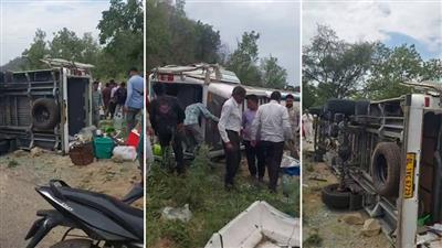 श्रीनयनादेवी से दर्शन कर लौट रहे दिल्ली के श्रद्धालुओं की गाड़ी पलटी, बच्चों सहित 15 लोग थे सवार