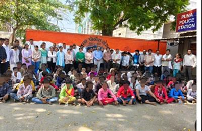 उदयपुर पुलिस की कार्रवाई : सूरत में कपड़ा कारखानों से 91 बाल मजदूरों को बचाया गया