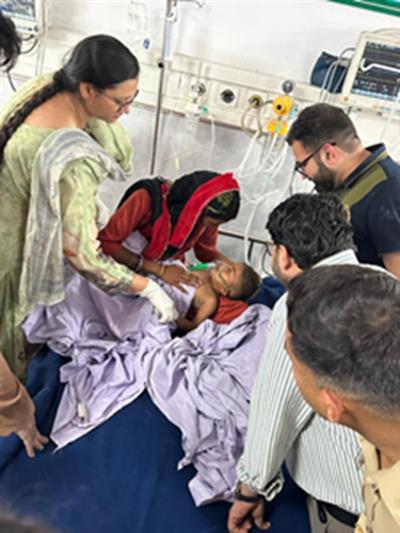 होशियारपुर : 9 घंटे के रेस्क्यू ऑपरेशन के बाद बोरवेल में गिरे बच्चे को सकुशल निकाला गया