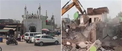 फरीदाबाद में भारी सुरक्षा के बीच रात को मस्जिद-मंदिरों पर चला बुलडोजर : RRTS कॉरिडोर और एलिवेटेड मार्ग के लिए बड़ी कार्रवाई