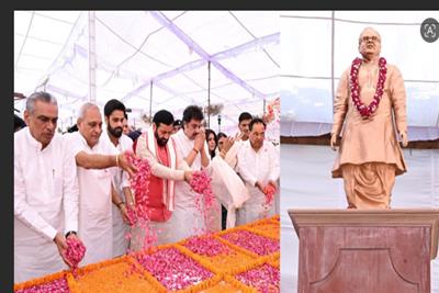 सीएम नायब सिंह सैनी ने स्वर्गीय चौधरी भजनलाल की पुण्यतिथि पर दी श्रद्धांजलि
