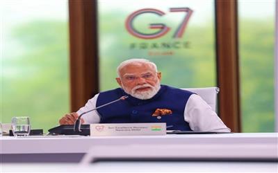 जी-7 में पीएम मोदी का संदेश, विकास का पैमाना सिर्फ जीडीपी नहीं बल्कि जनकल्याण हो