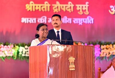 जनजातीय समुदायों की जीवनशैली आध्यात्मिक मूल्यों के अनुरूप : राष्ट्रपति मुर्मु