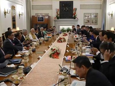 पीएम मोदी और जापान की प्रधानमंत्री तकाइची ने हैदराबाद हाउस में प्रतिनिधिमंडल स्तर की बातचीत की