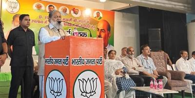 कश्मीर में अलग संविधान के विरोधी डा. श्यामा प्रसाद मुखर्जी कश्मीर यात्रा पर जाते समय अम्बाला छावनी में रूके थे : अनिल विज