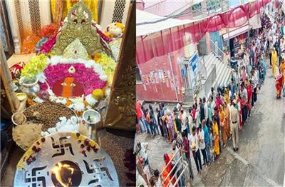 Una: चिंतपूर्णी मंदिर में 15,000 से अधिक श्रद्धालुओं ने किए पावन पिंडी के दर्शन
