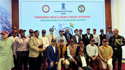 सिएटल में भारतीय सशस्त्र बलों के पूर्व सैनिकों का सम्मान, सेवा और बलिदान को किया गया नमन