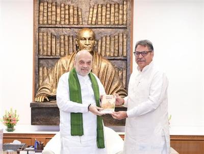 अमित शाह से मिले डॉ. सतीश पूनियां, संगठनात्मक विषयों पर लिया मार्गदर्शन