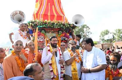 भगवान श्री जगन्नाथ की रथ यात्रा भारतीय संस्कृति, समरसता और सेवा का जीवंत प्रतीक: नायब सिंह सैनी