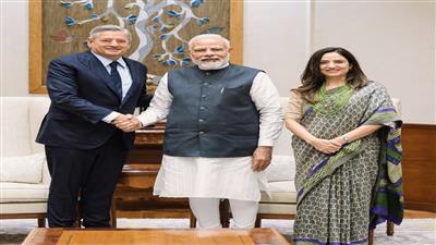पीएम मोदी और टेड सारंडोस की मुलाकात, भारत की क्रिएटिव इकोनॉमी को बढ़ावा देने पर जोर