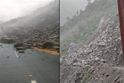 भूस्खलन से बद्रीनाथ राष्ट्रीय राजमार्ग, नारायणबगड़–कर्णप्रयाग मुख्य सड़क और NH-5 बंद