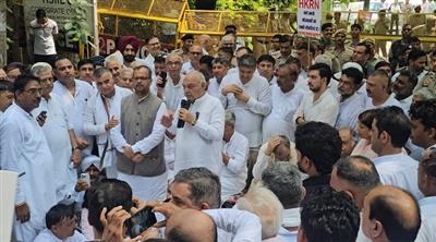 हरियाणाः कौशल कर्मियों के समर्थन में कांग्रेस ने पंचकूला में किया बड़ा धरना-प्रदर्शन