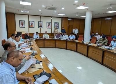 विस अध्यक्ष हरविन्द्र कल्याण ने हरियाणा, पंजाब, यूटी चंडीगढ़ और सीआईएसएफ के शीर्ष अधिकारियों के साथ की बैठक