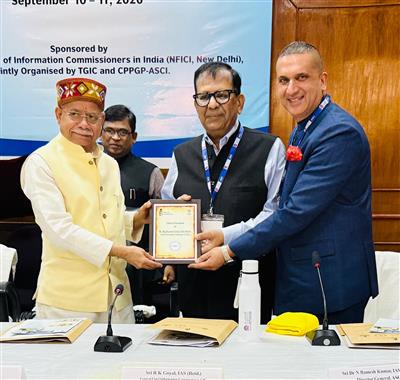 हैदराबाद में आरटीआई पर राष्ट्रीय सम्मेलन में राज्य सूचना आयुक्त हरप्रीत संधू ने किया पंजाब का प्रतिनिधित्व