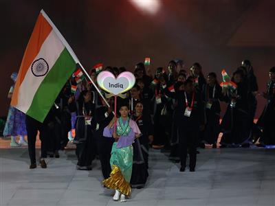 भव्य ओपनिंग सेरेमनी के साथ हुई 'एशियन गेम्स 2026' की शुरुआत, मनु-पवन ने शान से लहराया 'तिरंगा'