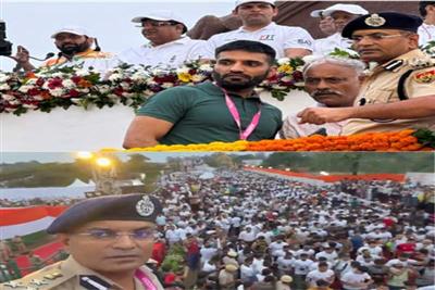 IPS राजेंद्र कुमार मीणा के नेतृत्व में फरीदाबाद हाफ मैराथन में मुख्यमंत्री की सुरक्षा के व्यापक पुलिस बंदोबस्त