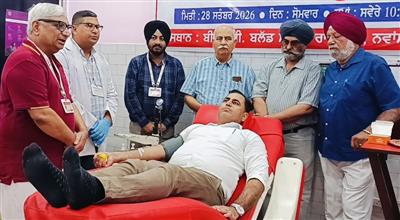 ਸ਼ਹੀਦ-ਏ-ਆਜਮ ਨੂੰ ਸਮਰਪਿਤ ਖੂਨਦਾਨ ਕੈਂਪ ਤੇ ਪੀ.ਸੀ.ਐਸ ਅਧਿਕਾਰੀ ਬਣੇ ਰੋਲ ਮਾਡਲ