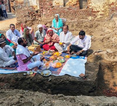 तलवंडी राणा में 51 वर्ष पुराने शिव मंदिर के जीर्णोद्धार की नींव रखी