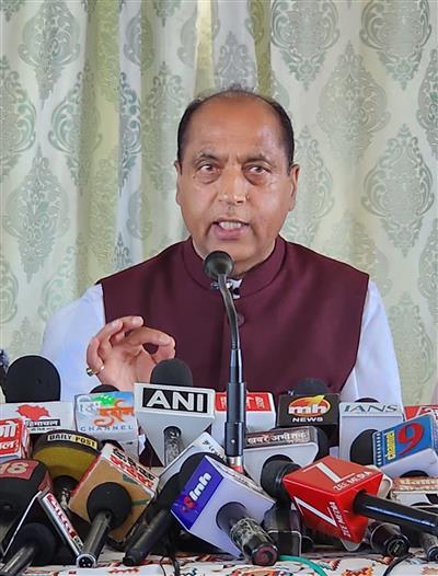 लोकतांत्रिक तरीके से सत्ता हासिल करने में विफल कांग्रेस अब देश में अराजकता का वातावरण खड़ा करने की कोशिश कर रही : जयराम ठाकुर
