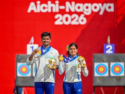 'कौशल और दृढ़ संकल्प का प्रदर्शन', तीरंदाज जोड़ी राजेश-चिकिता को गोल्ड जीतने पर राष्ट्रपति ने दी बधाई