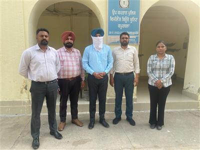 30,000 रुपये रिश्वत लेते हुए सब-डिविजनल इंजीनियर को विजिलेंस ब्यूरो ने किया काबू