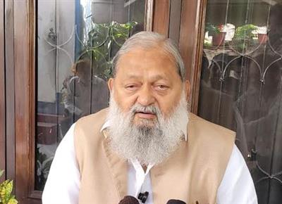बाहरी ताकतें भारत की शांति भंग कर अराजकता फैलाना चाहती हैं : अनिल विज
