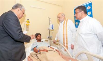 कोलकाता हादसा : गृह मंत्री अमित शाह ने किया अस्पताल का दौरा, जाना घायलों का हालचाल