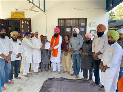 ਸੰਸਦ ਮੈਂਬਰ ਮਲਵਿੰਦਰ ਸਿੰਘ ਕੰਗ ਵੱਲੋਂ ਐੱਮ.ਪੀ. ਲੈਡ ਸਕੀਮ ਤਹਿਤ ਪਿੰਡ ਸਿਸਵਾਂ ਨੂੰ ਵਾਟਰ ਟੈਂਕਰ ਮੁਹੱਈਆ