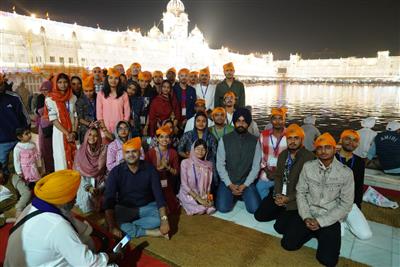 शिक्षा मंत्रालय के युवा संगम के तहत गुजरात के 47 स्टूडेंट्स  ने अमृतसर की आध्यात्मिकता, विरासत और वीरता को करीब से जाना